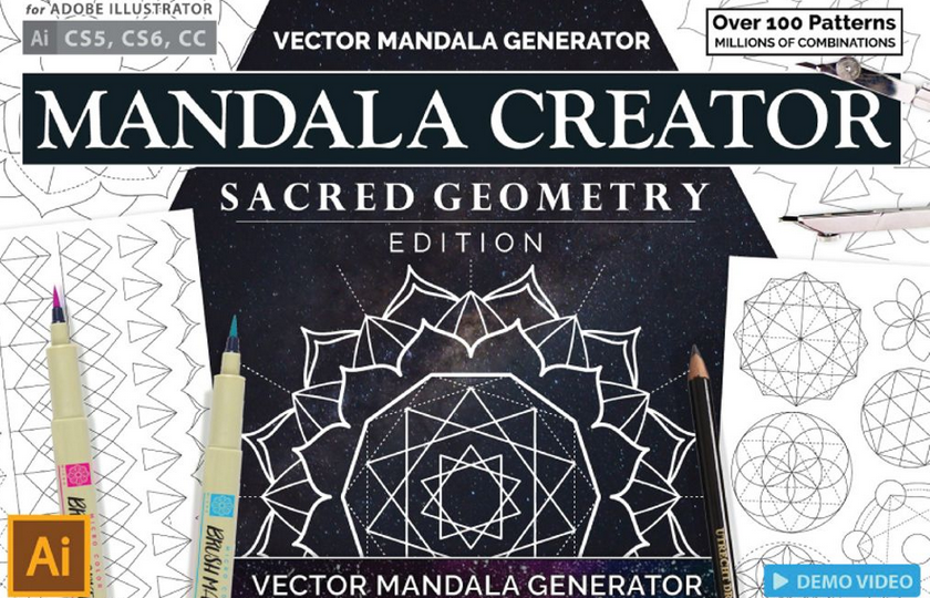 Sacred Geometry Mandala Creator Bundle
