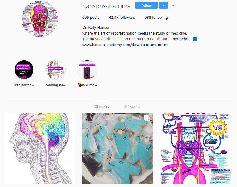 i bet you ve never faced such a distinctive and outstanding account throughout the whole of instagram the hansonsanatomy blog is run by talented medical - medical instagram accounts to follow