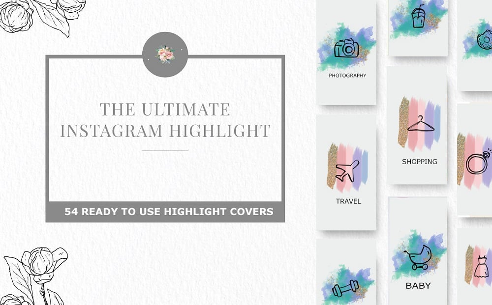 instagram highlight iconset template - instagram wont let me follow someone action blocked