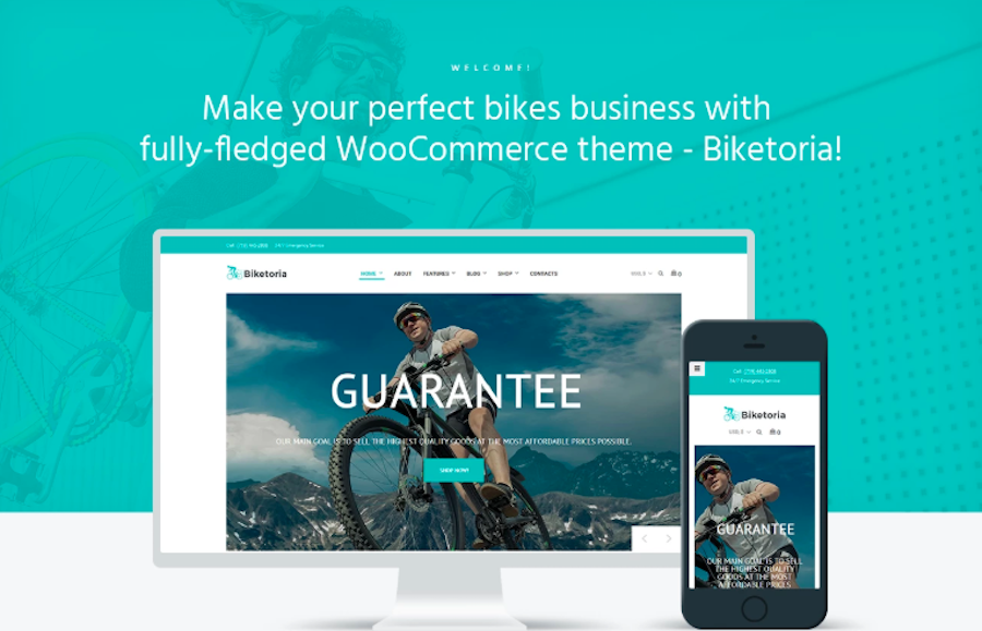 Biketoria- Bike Shop Thème WooCommerce Elementor