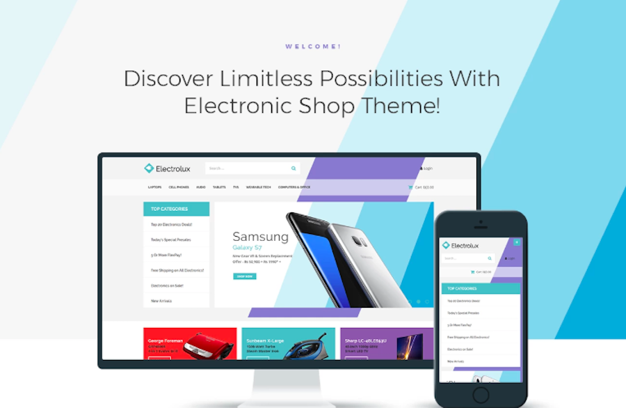 Electrolux - Electronics Shop Thème WooCommerce Elementor