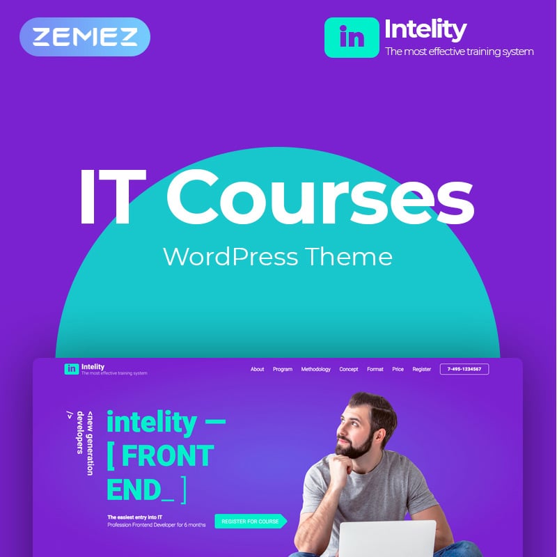 IT Courses Elementor WordPress Theme