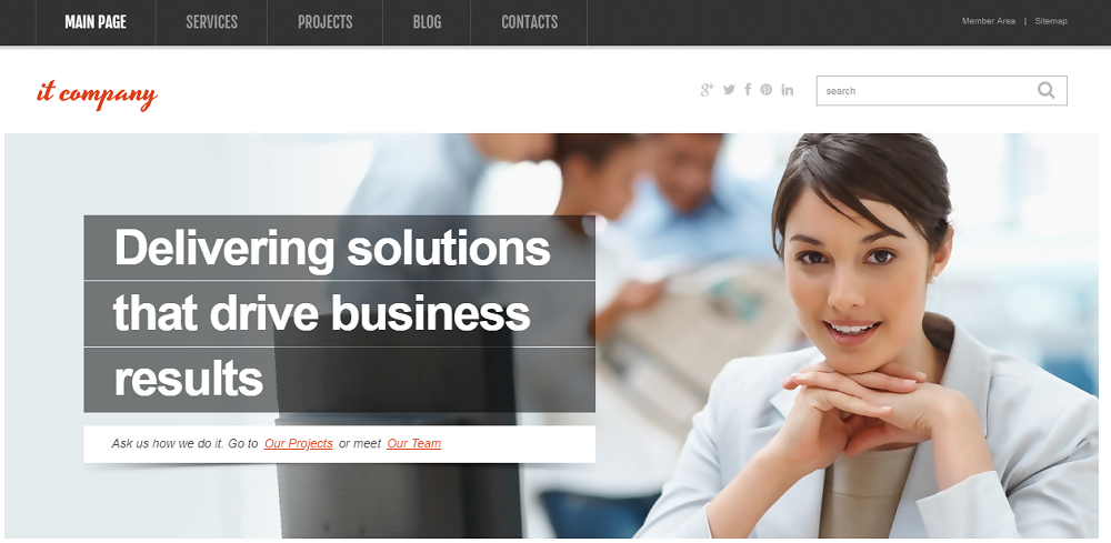 IT Company WordPress Theme