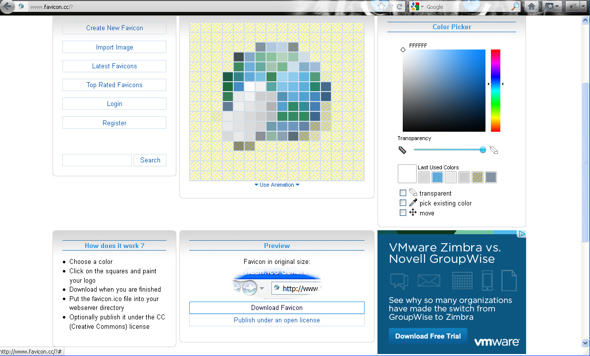 html how to make a favicon