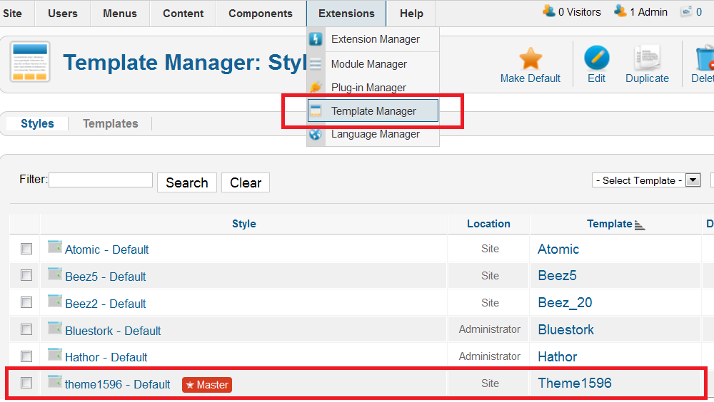 Joomla 2.5 dating template