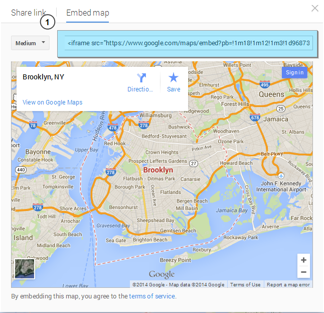 insert click map in email