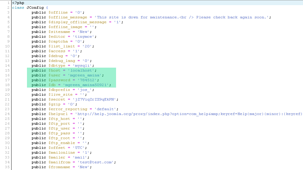 Could not connect to database