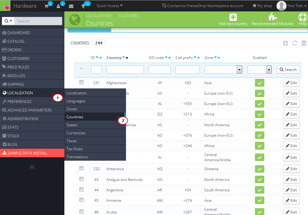 1.6.x. How to change ZIP/postal code format Template