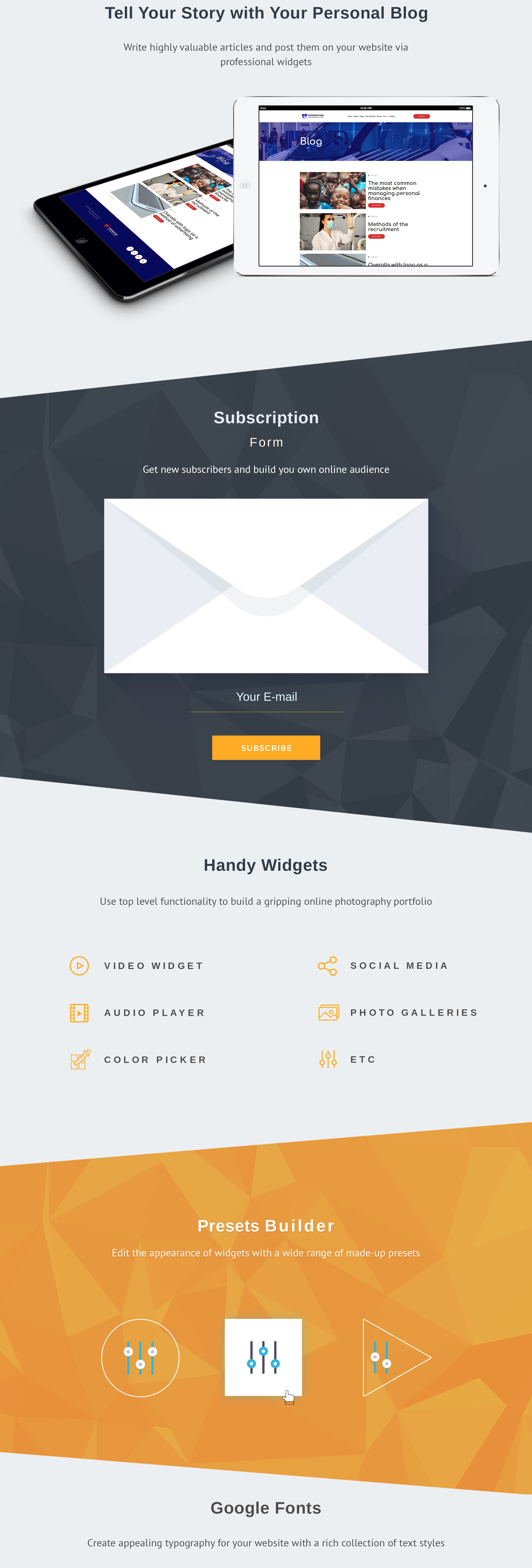 Foundation - Organisation Moto CMS 3 Template