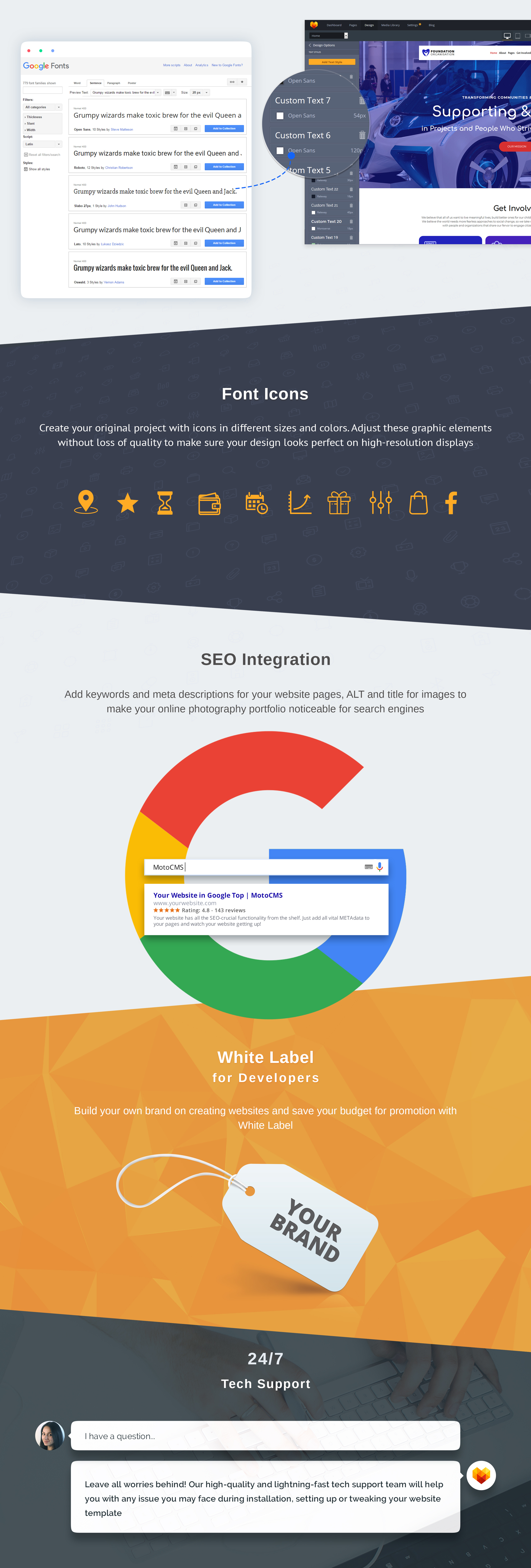 Foundation - Organisation Moto CMS 3 Template