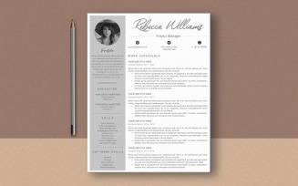 Creative Resume Template for MS Word, Modern CV and Cover Letter Template
