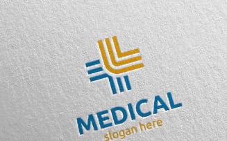 Cross Medical Hospital Design 83 Logo Template