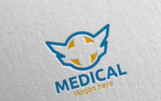 Cross Medical Hospital Design 97 Logo Template