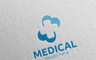 Love Cross Medical Hospital Design 98 Logo Template