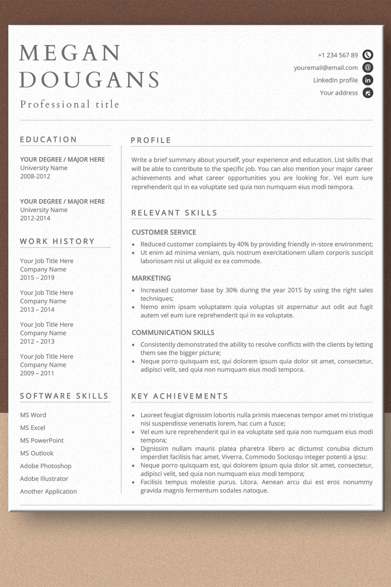 Free Downloadable Functional Resume Templates Kdawash