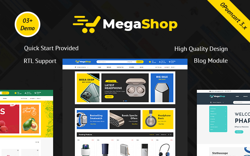 Megashop - Responsive Multipurpose OpenCart Template