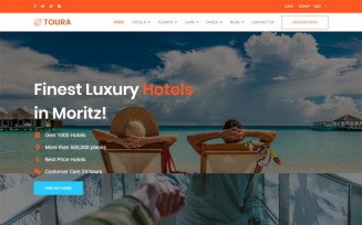 Toura - Travel Agency Booking Responsive Website Template