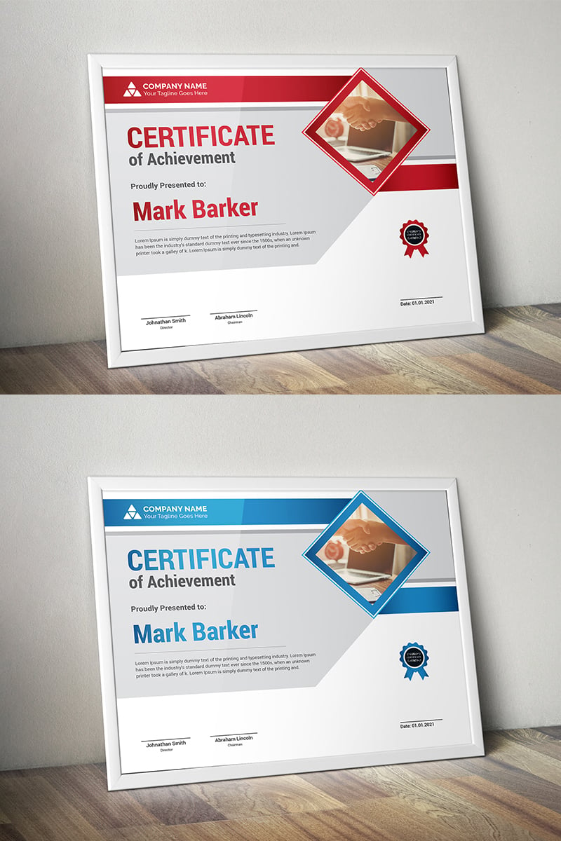 Kit Graphique #100123 Certificate Corporate Divers Modles Web - Logo template Preview