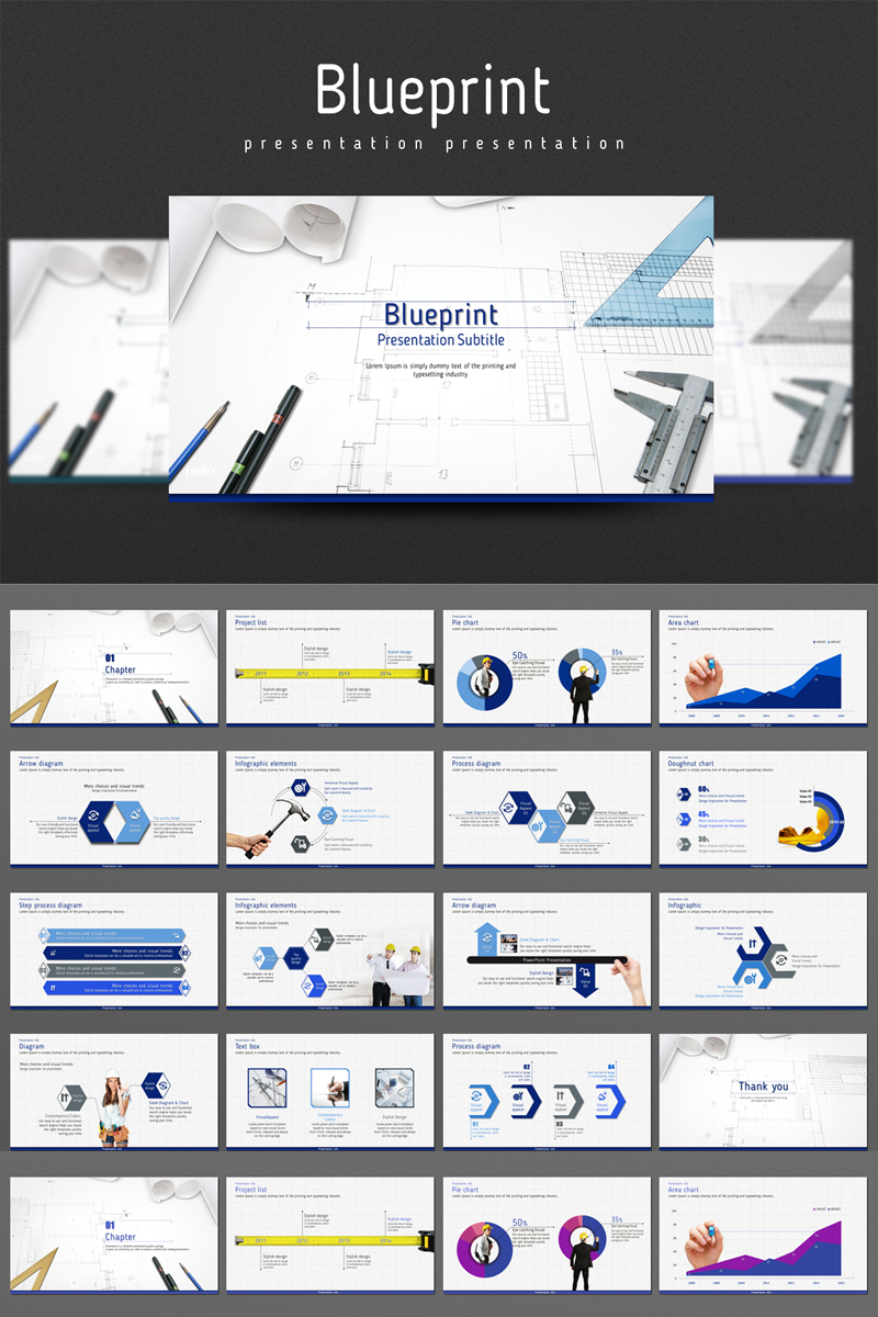 Kit Graphique #100125 Modern Bleu Divers Modles Web - Logo template Preview
