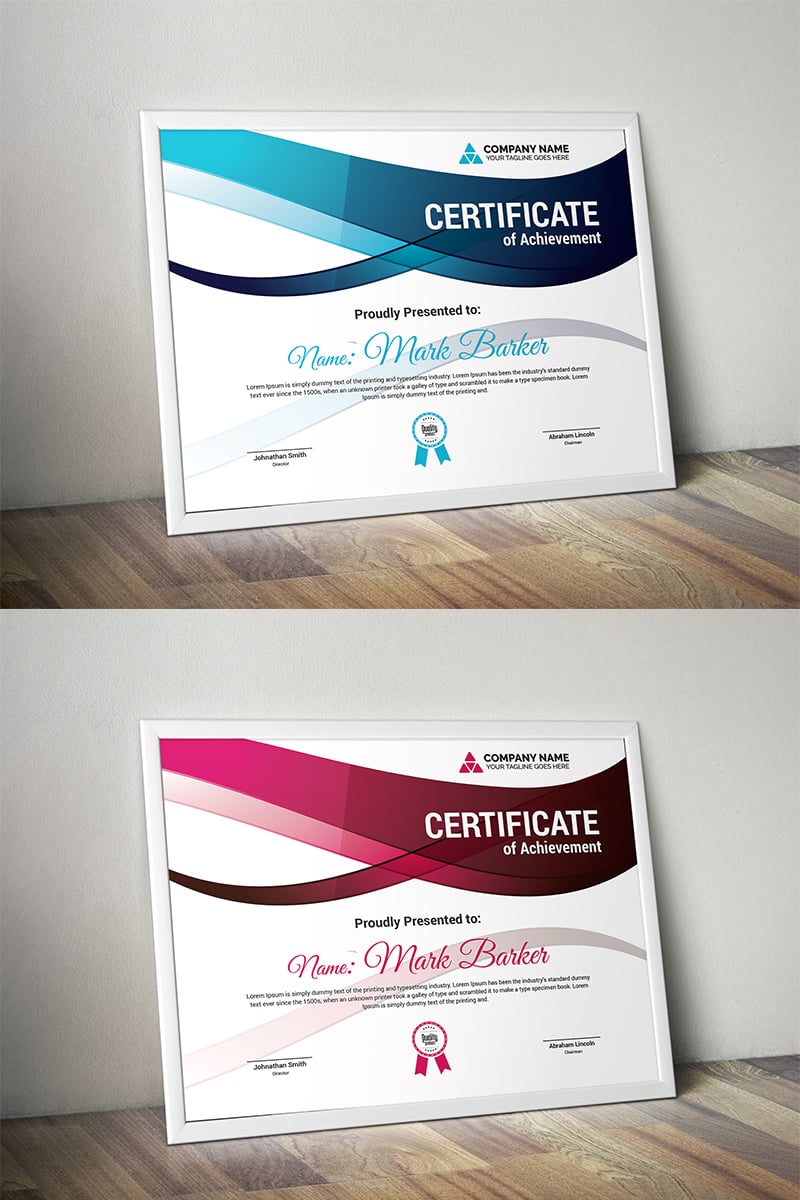 Kit Graphique #100137 Certificate Corporate Divers Modles Web - Logo template Preview