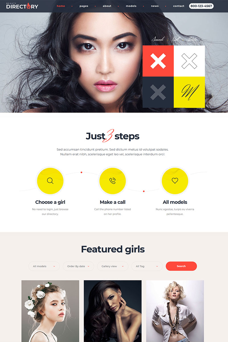 Kit Graphique #100147 Annuaire Escorts Web Design - Logo template Preview