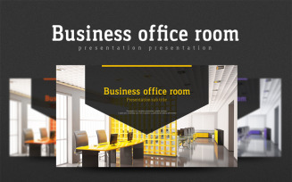 Business Office Room PowerPoint template