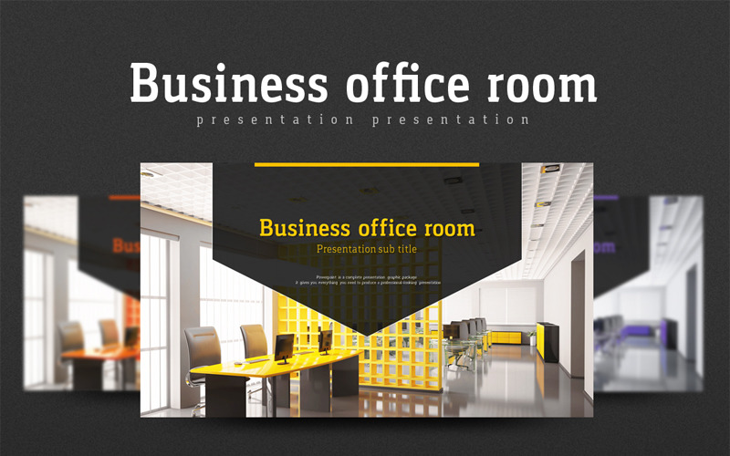 Business Office Room PowerPoint template PowerPoint Template