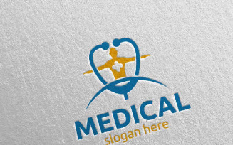 Cross Medical Hospital Design 109 Logo Template