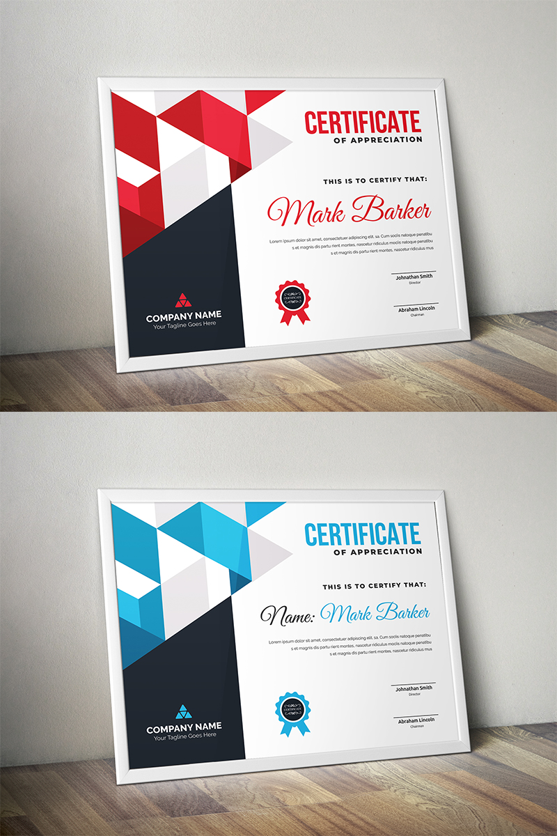 Geometric Certificate Template