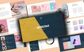 Qorona Creative Business PowerPoint template