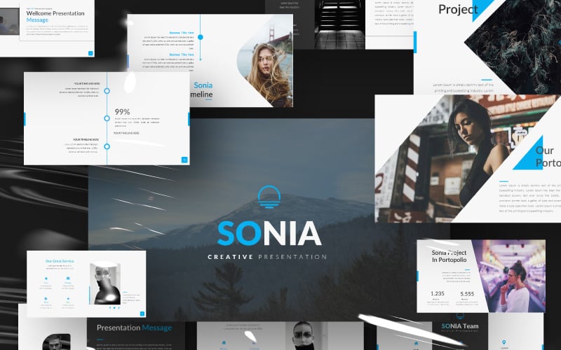 SONIA Presentation PowerPoint template PowerPoint Template