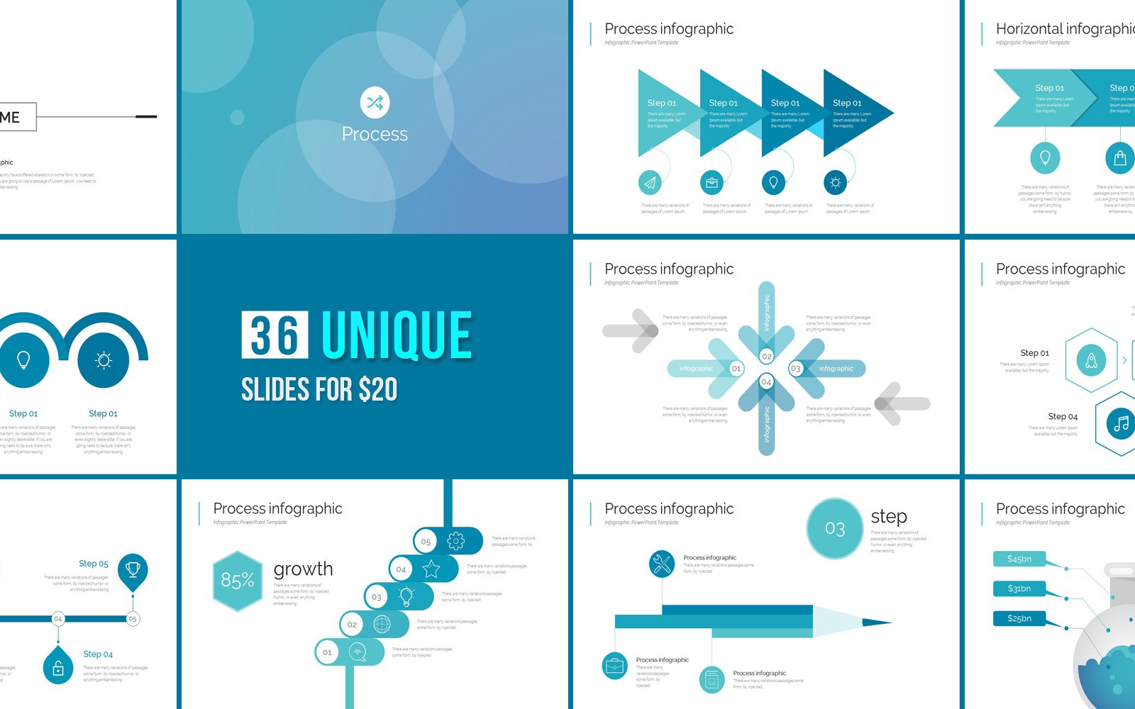 Kit Graphique #100288 Process Infographic Divers Modles Web - Logo template Preview