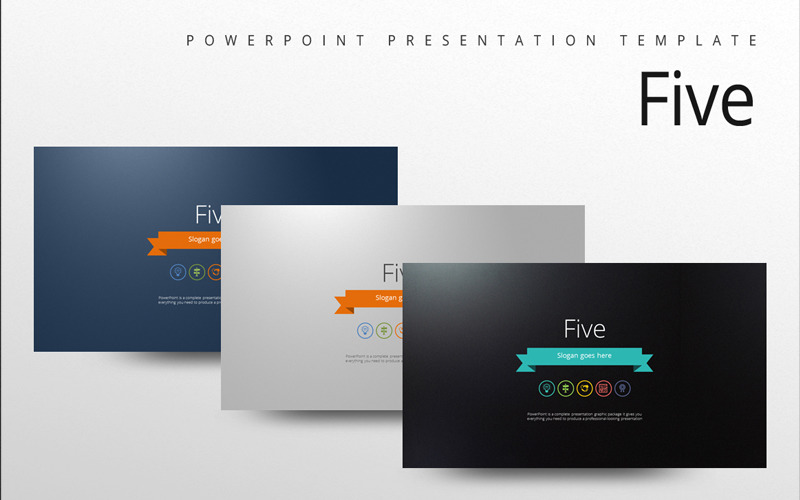 Five PowerPoint template PowerPoint Template
