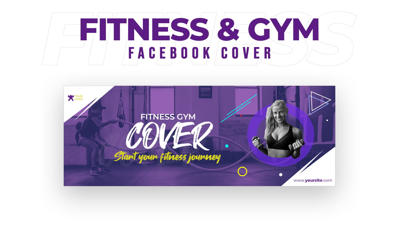 Fitness & Gym Facebook Cover Social Media Template