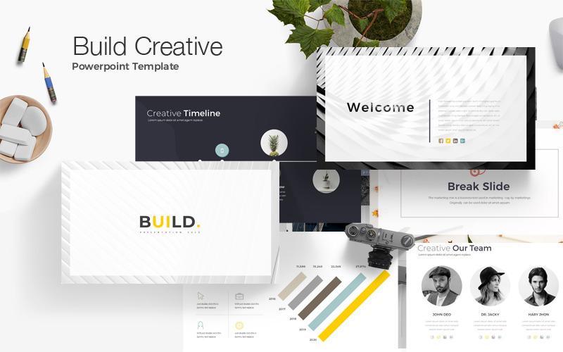 Build Creative PowerPoint template PowerPoint Template
