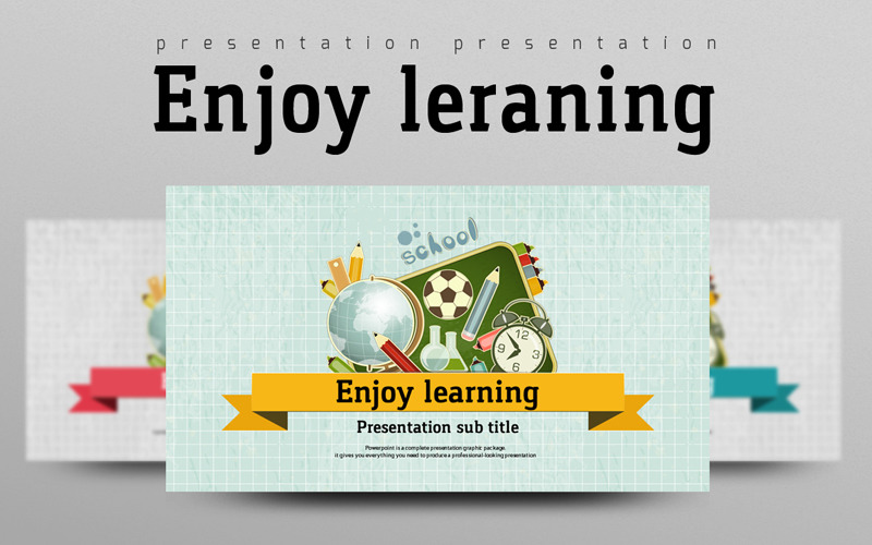 Enjoy Learning PowerPoint template PowerPoint Template