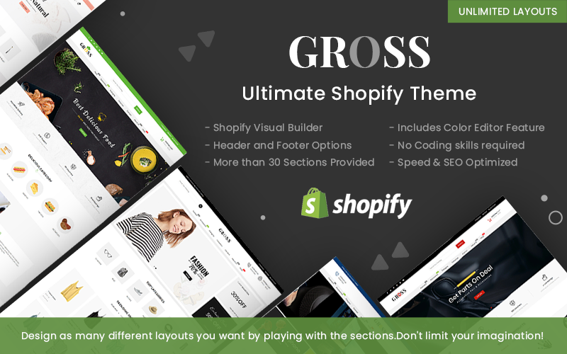 "Gross - Multipurpose" 响应式Shopify模板 #100359
