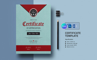Printable Modern Appreciation Certificate Template