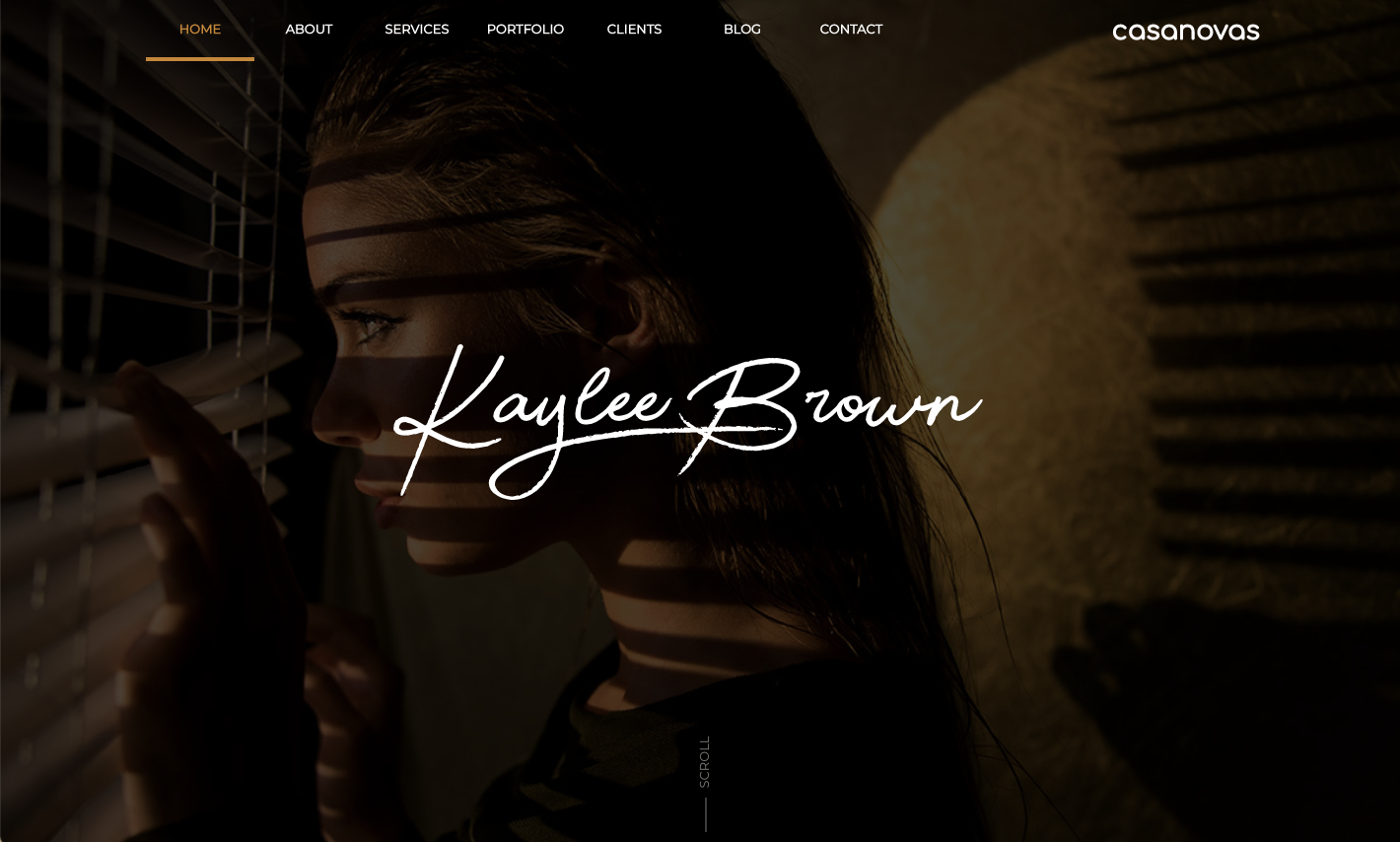 Kaylee - Personal Portfolio Website Template