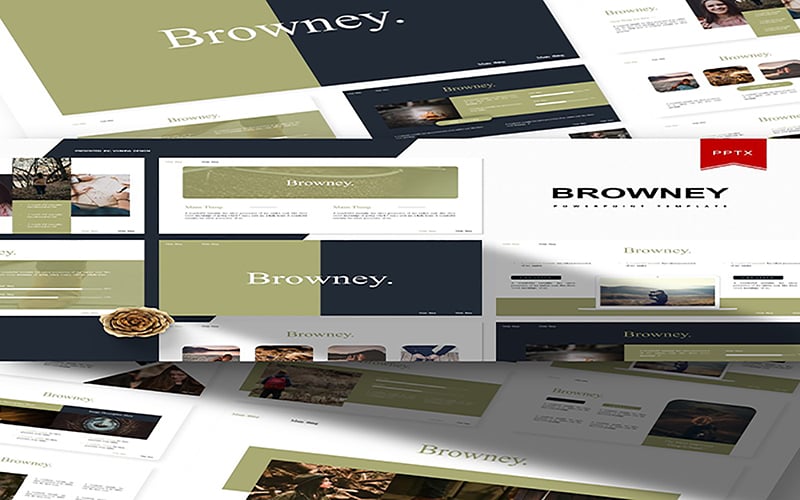 Kit Graphique #100534 Brown Texture Divers Modles Web - Logo template Preview