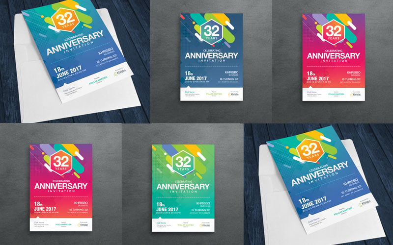 Kit Graphique #100539 Anniversary Event Divers Modles Web - Logo template Preview