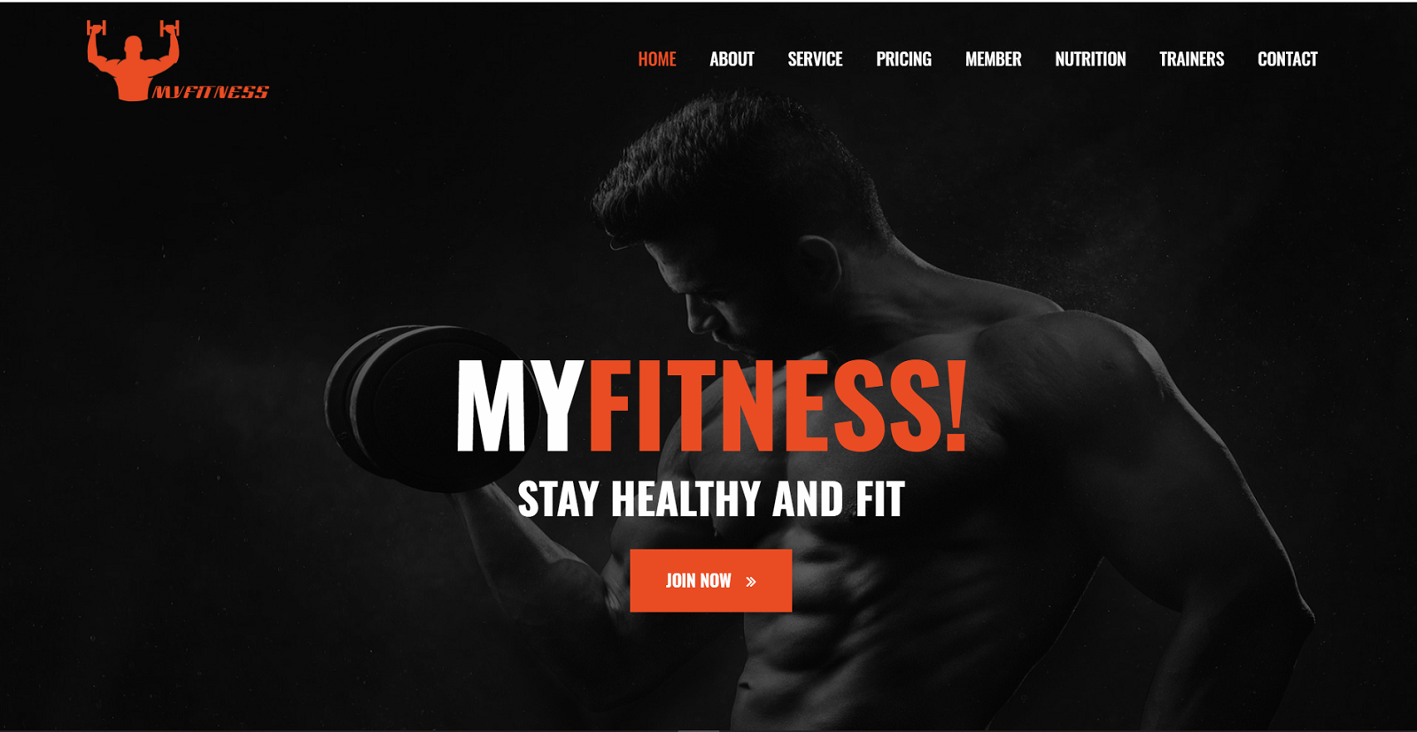 Fitness & Gym Landing Page Template