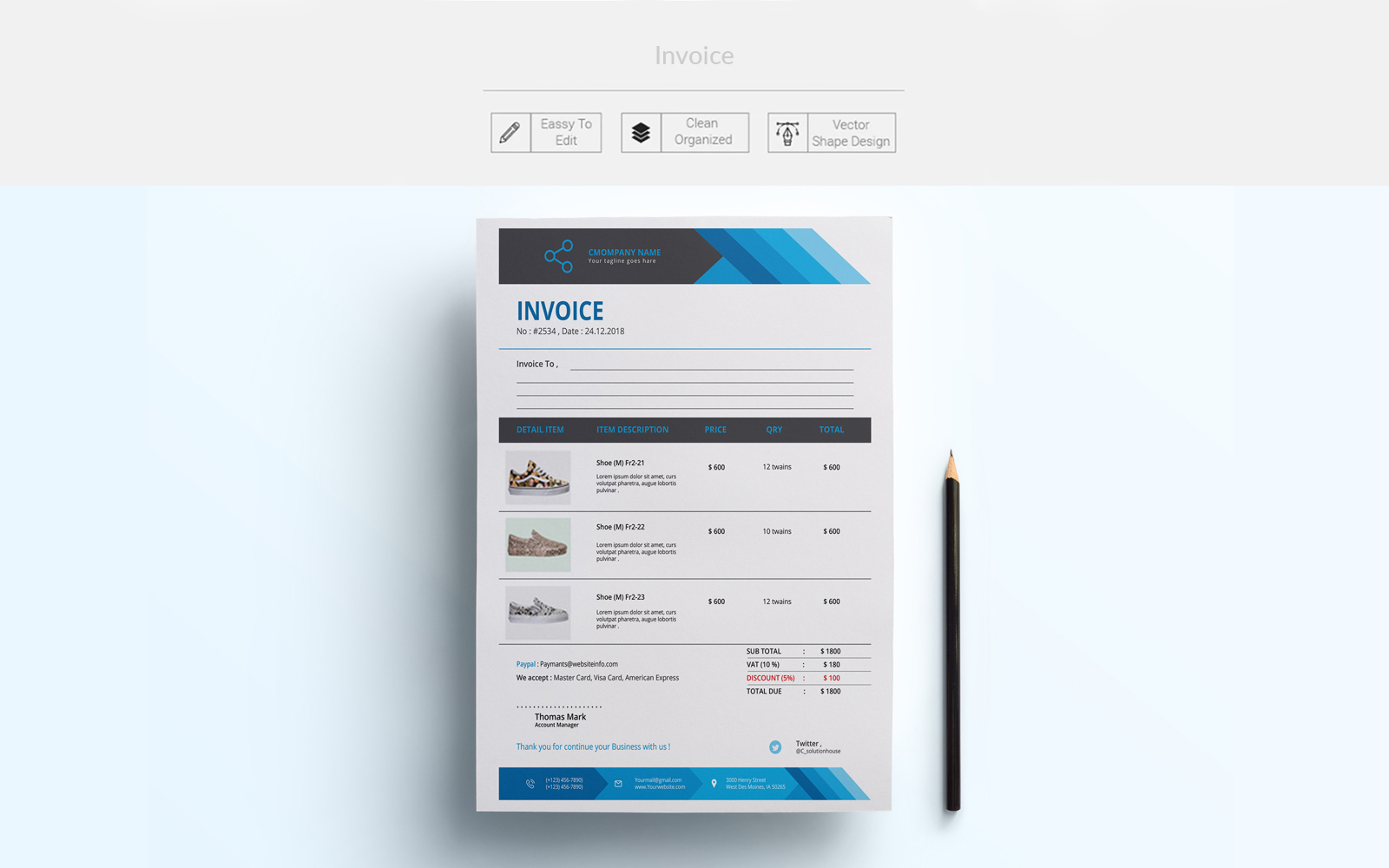 Kit Graphique #100573 Invoice Propreinvoice Divers Modles Web - Logo template Preview
