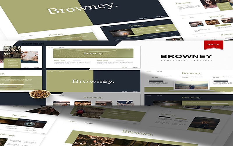 Browney | PowerPoint template PowerPoint Template