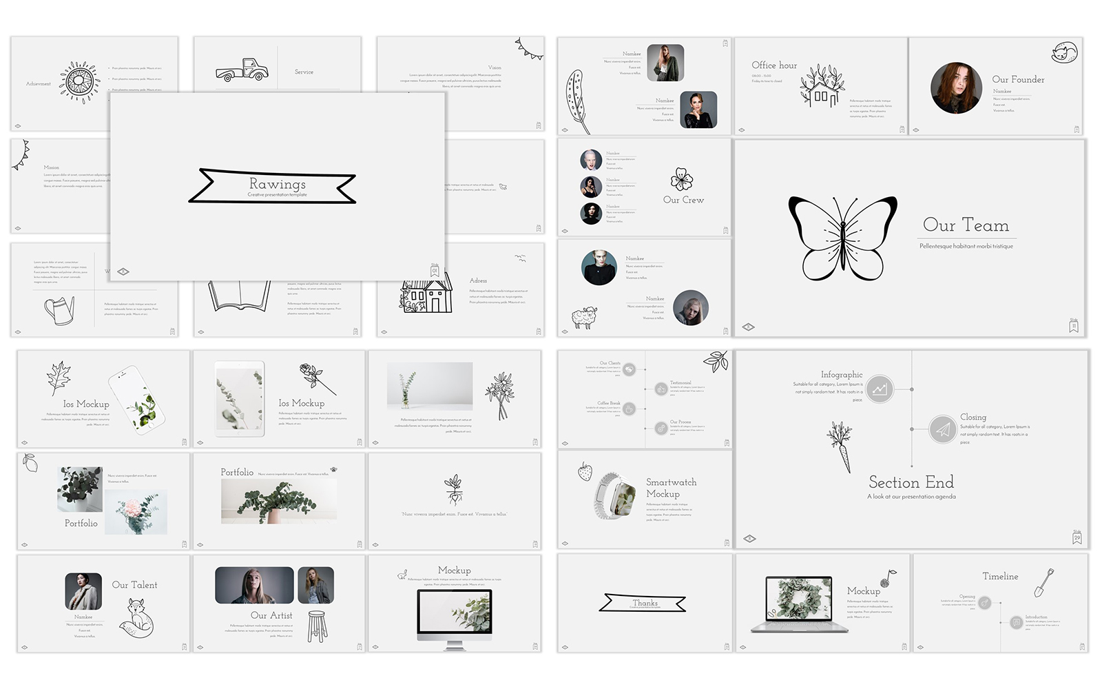Rawings Google Slides
