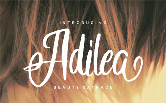 Adilea | Beauty Natrace Cursive Font