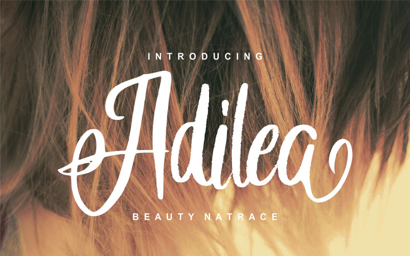 Adilea | Beauty Natrace Cursive Font