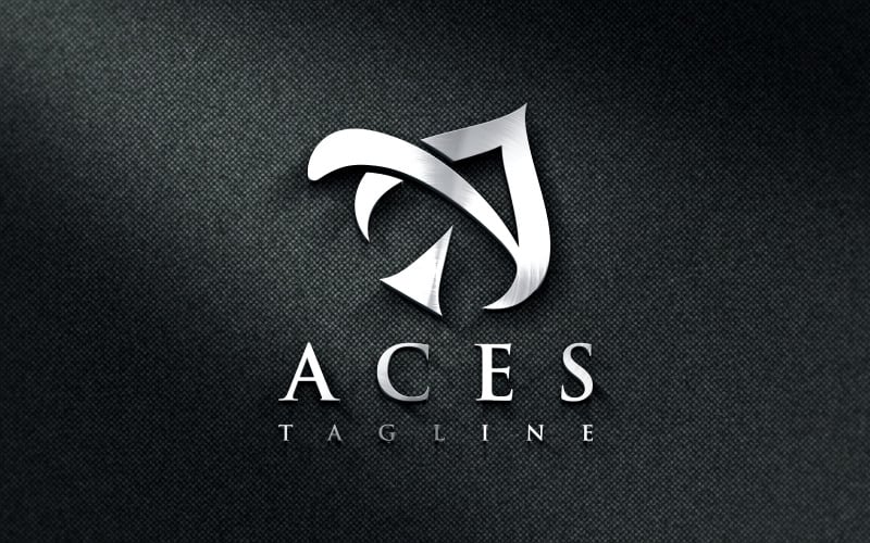 Creative Letter A Aces Logo Design Logo Template