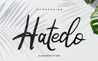 Hatedo | Handwritten Cursive Font