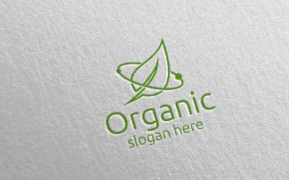 Natural and Organic design Logo Template